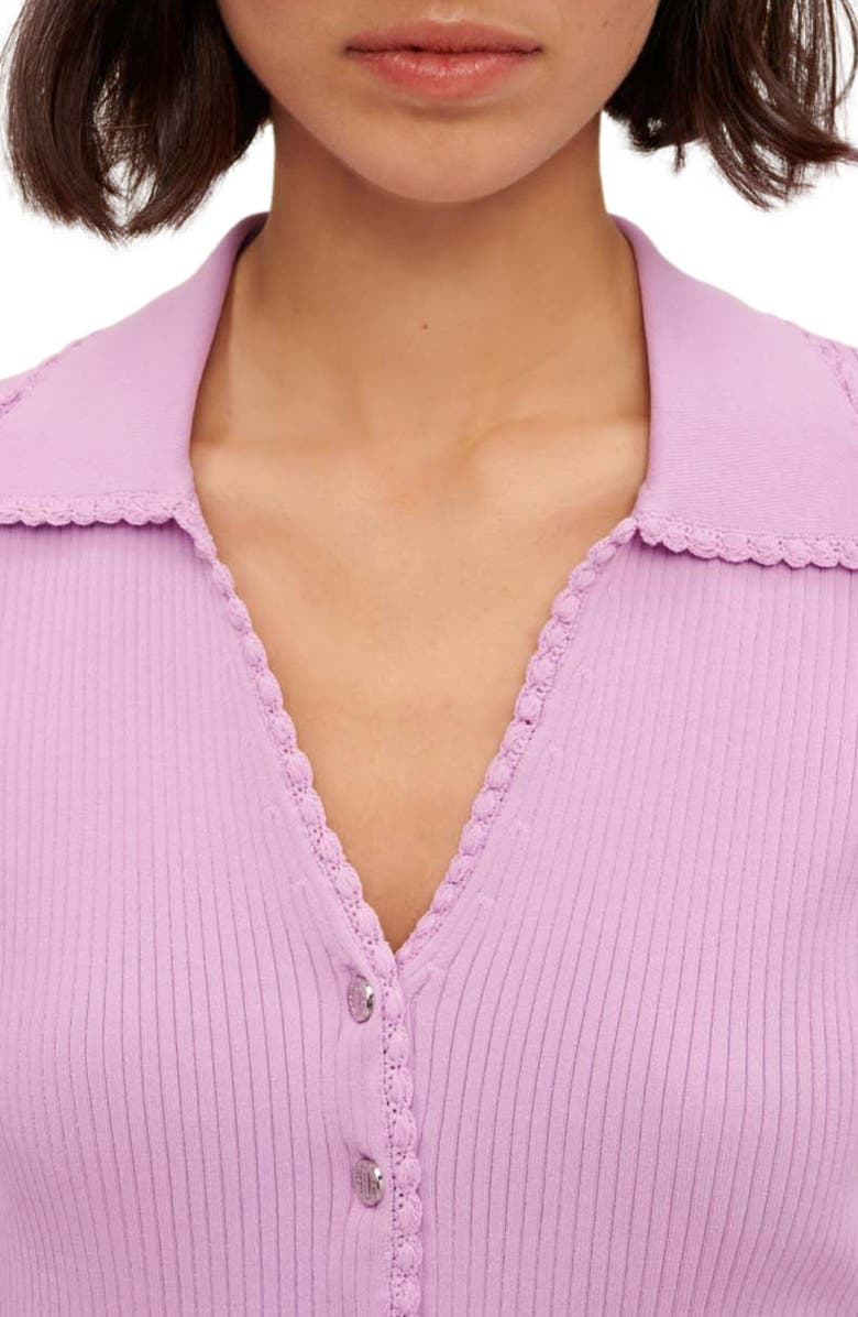 maje Mimosalia Rib Cardigan, Alternate, color,