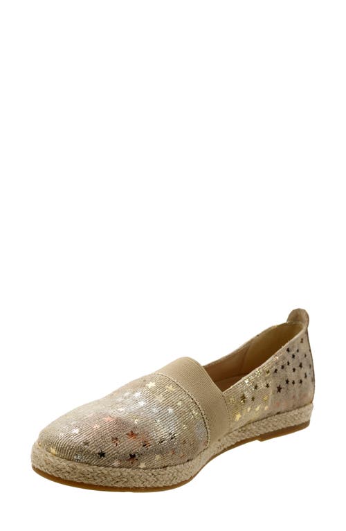 David Tate Grin Espadrille In Silver