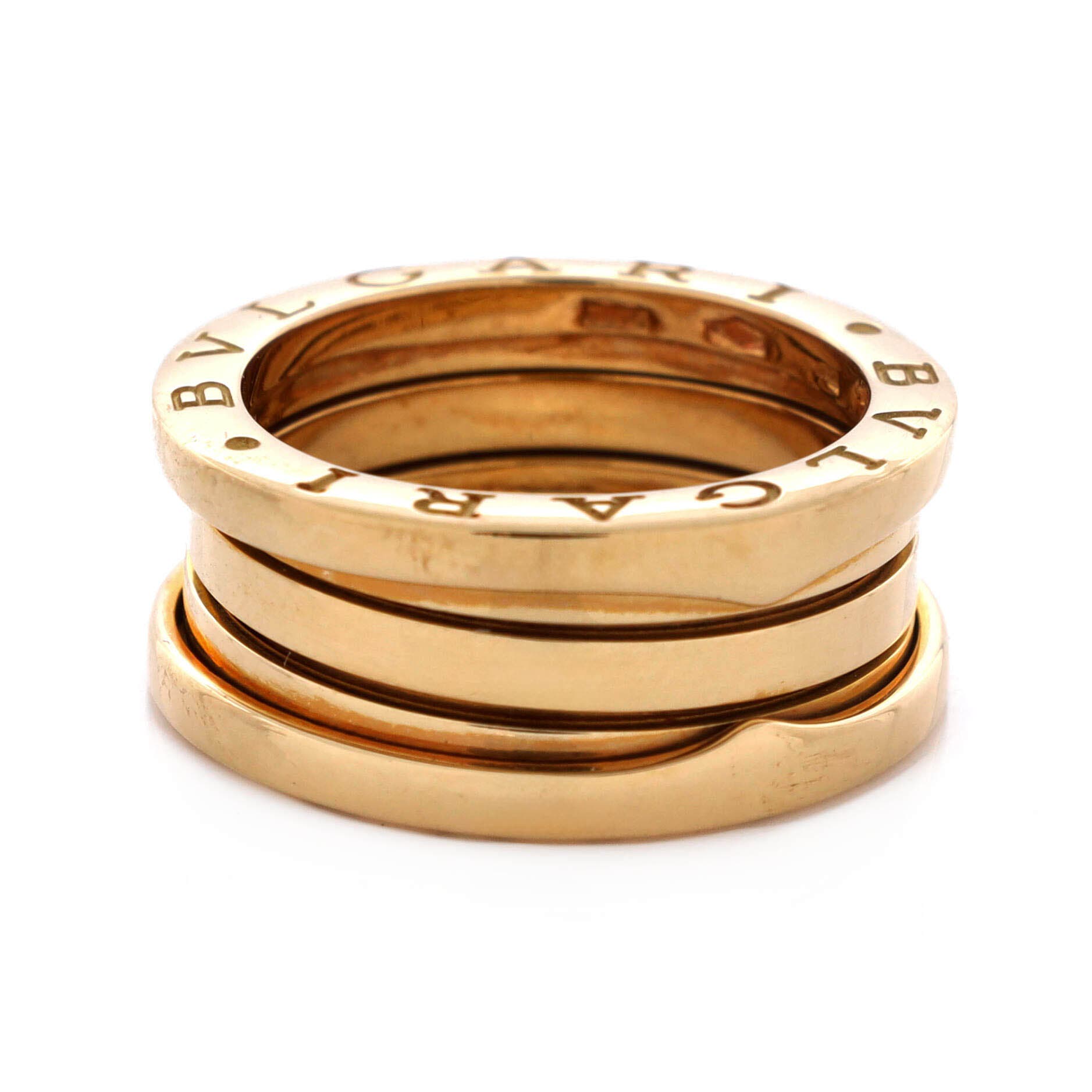 B.Zero1 Three Band Ring 18K Yellow Gold, Alternate, color, Metallic Gold