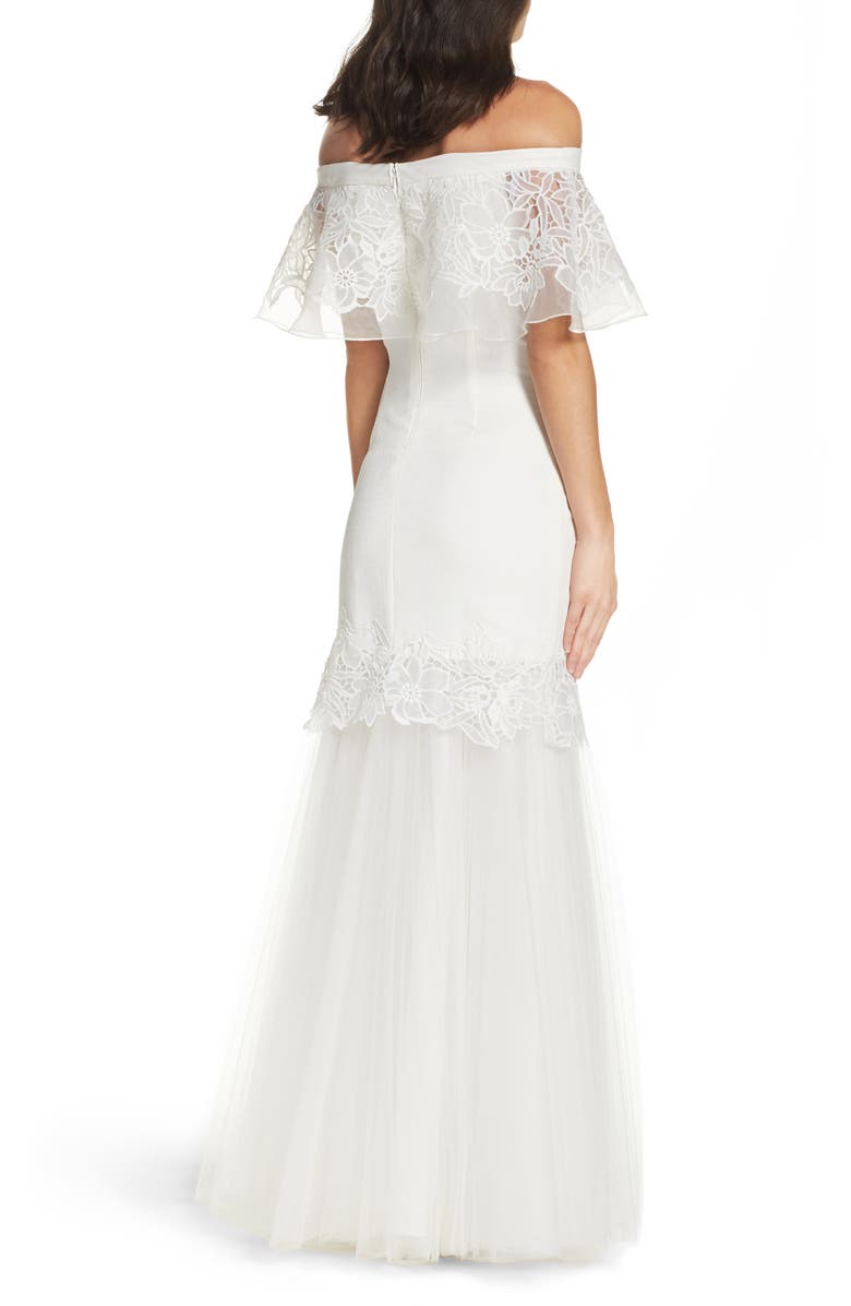 Tadashi Shoji Off the Shoulder Mermaid Gown, Alternate, color,