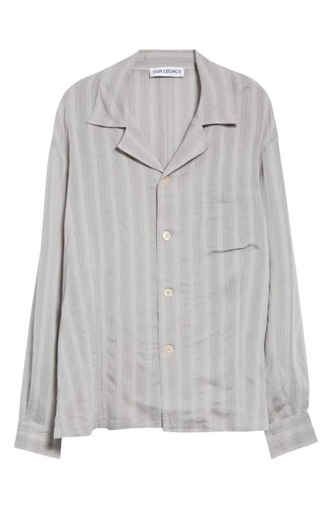 Private Stripe Button-Up Shirt