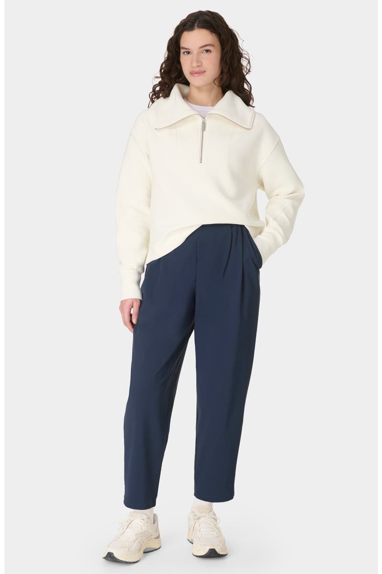 Explorer Crop Barrel Leg Pants, Alternate, color, NAVY BLUE