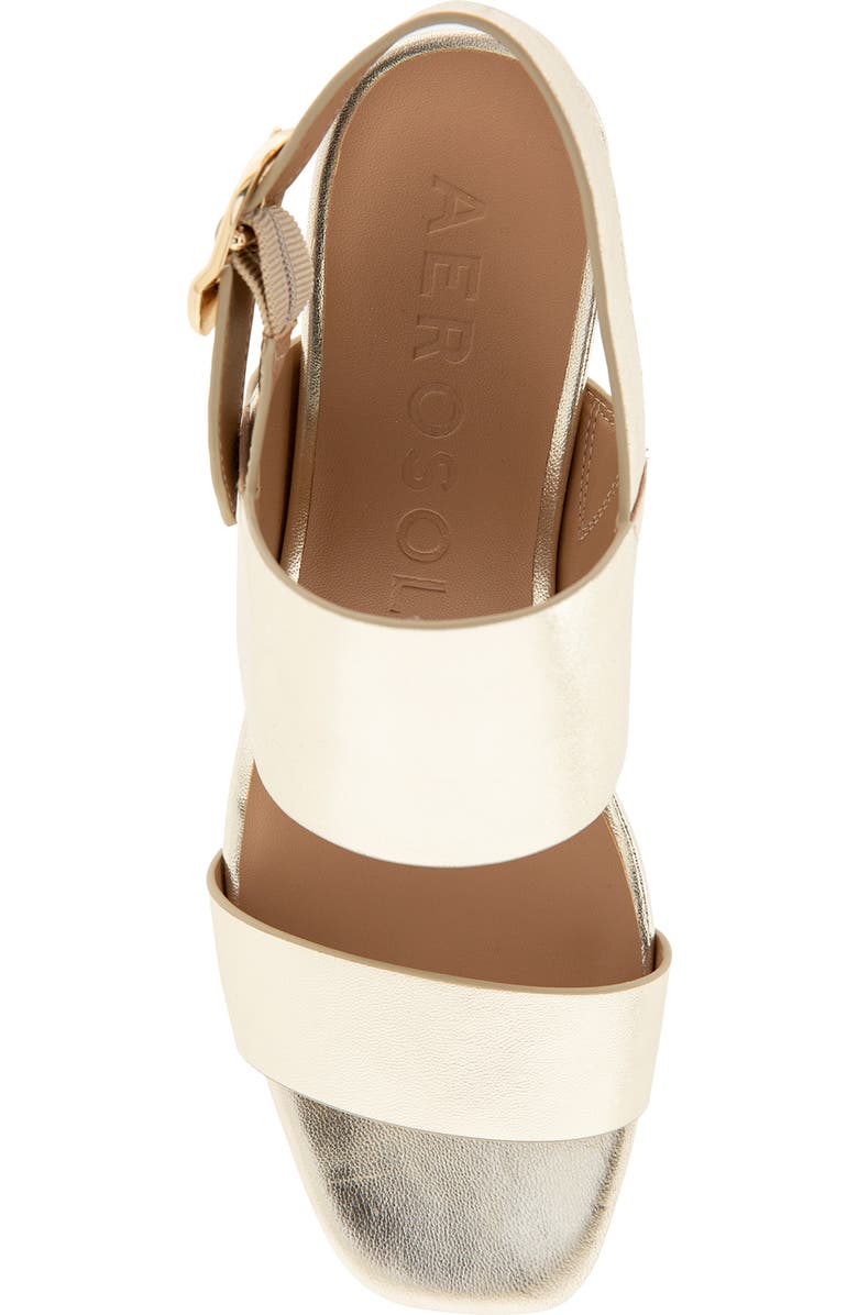 Aerosoles Prym Slingback Platform Sandal, Alternate, color, Soft Gold