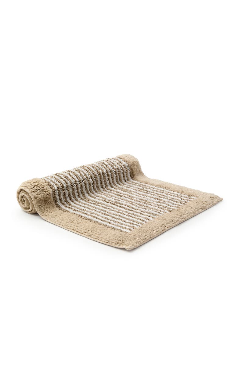 CHRISTY Portobello Stripe Coastal Inspired Bath Rugs, Main, color, Birch