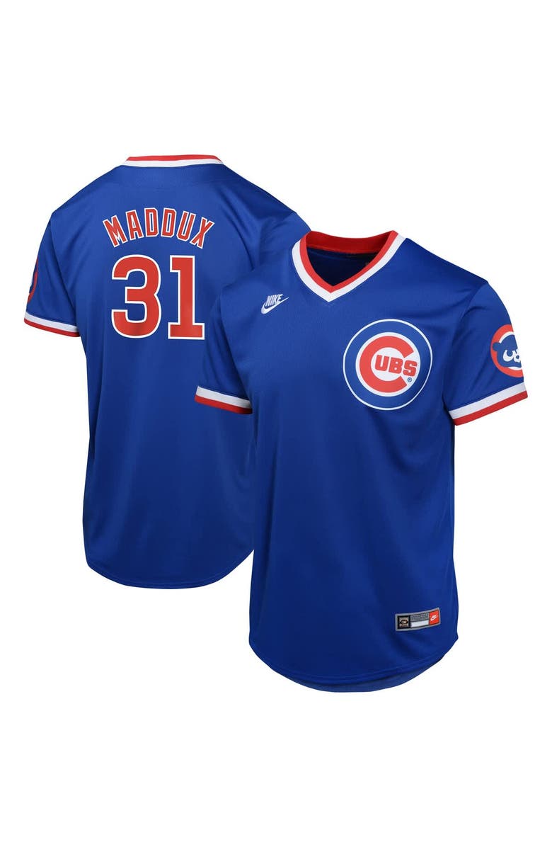 Nike Youth Nike Greg Maddux Royal Chicago Cubs Cooperstown Collection Limited Jersey, Main, color, Royal