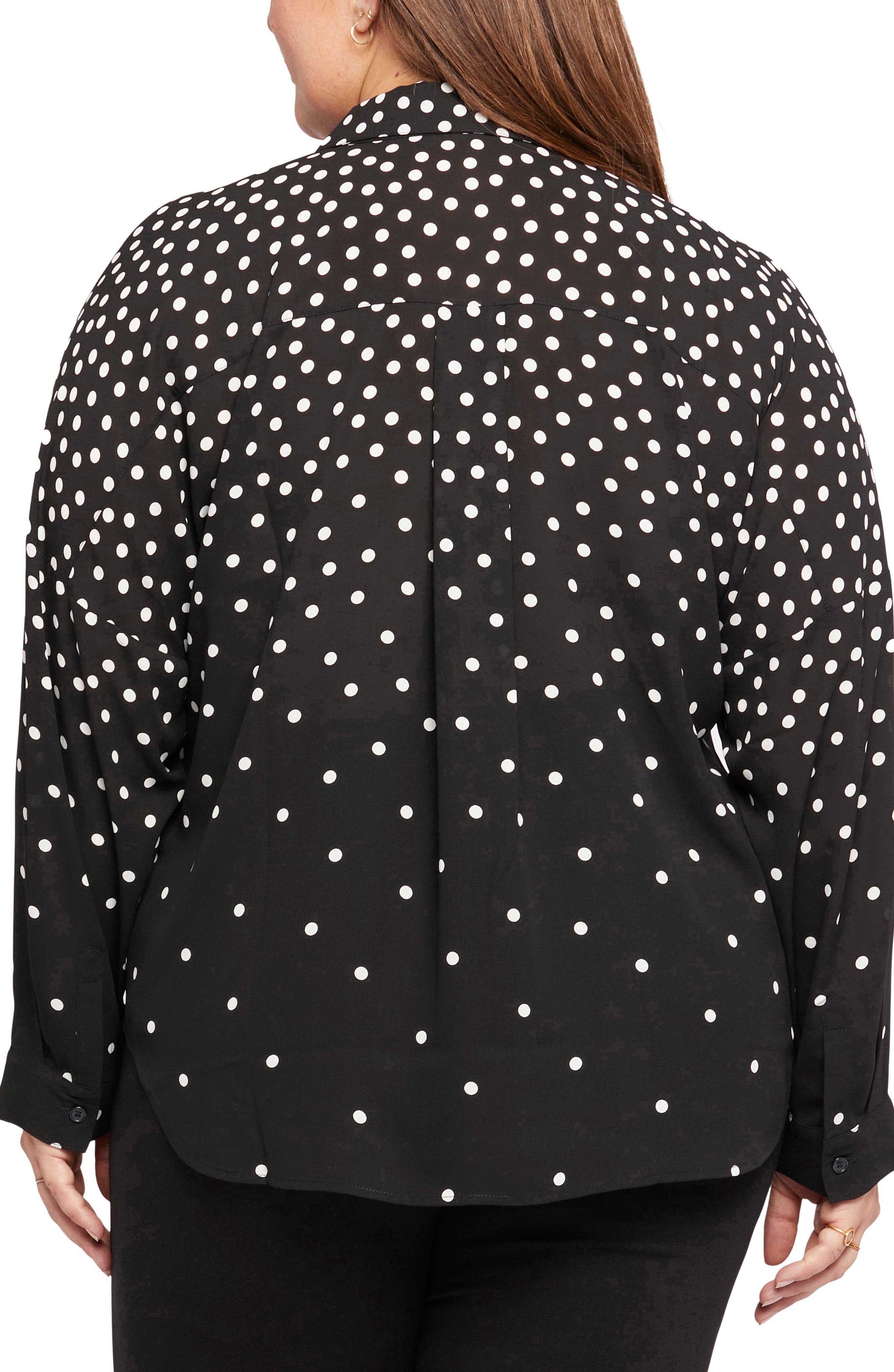 Becky Recycled Polyester Georgette Popover Blouse - image 4