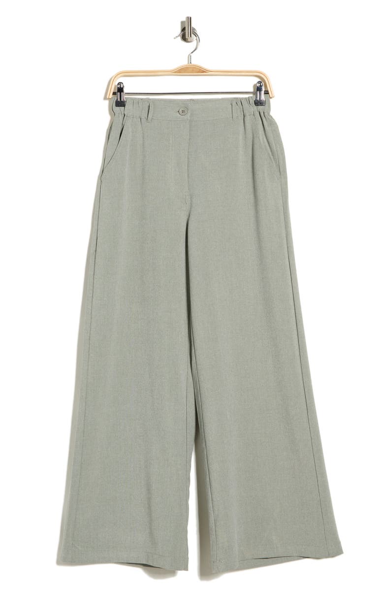 MAX STUDIO Wide Leg Pants, Main, color, Sage