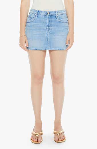 MOTHER The Vagabond Denim Miniskirt