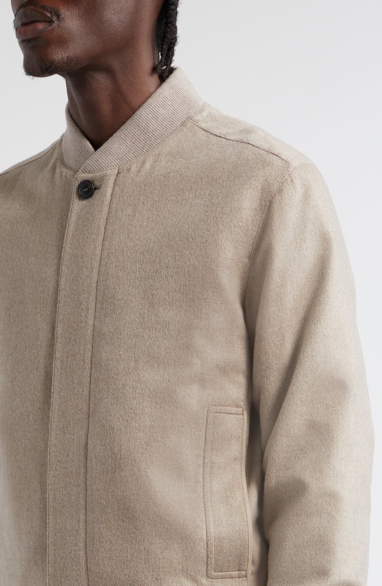 ZEGNA Oasi Cashmere Elements Bomber Jacket, Alternate, color, Beige