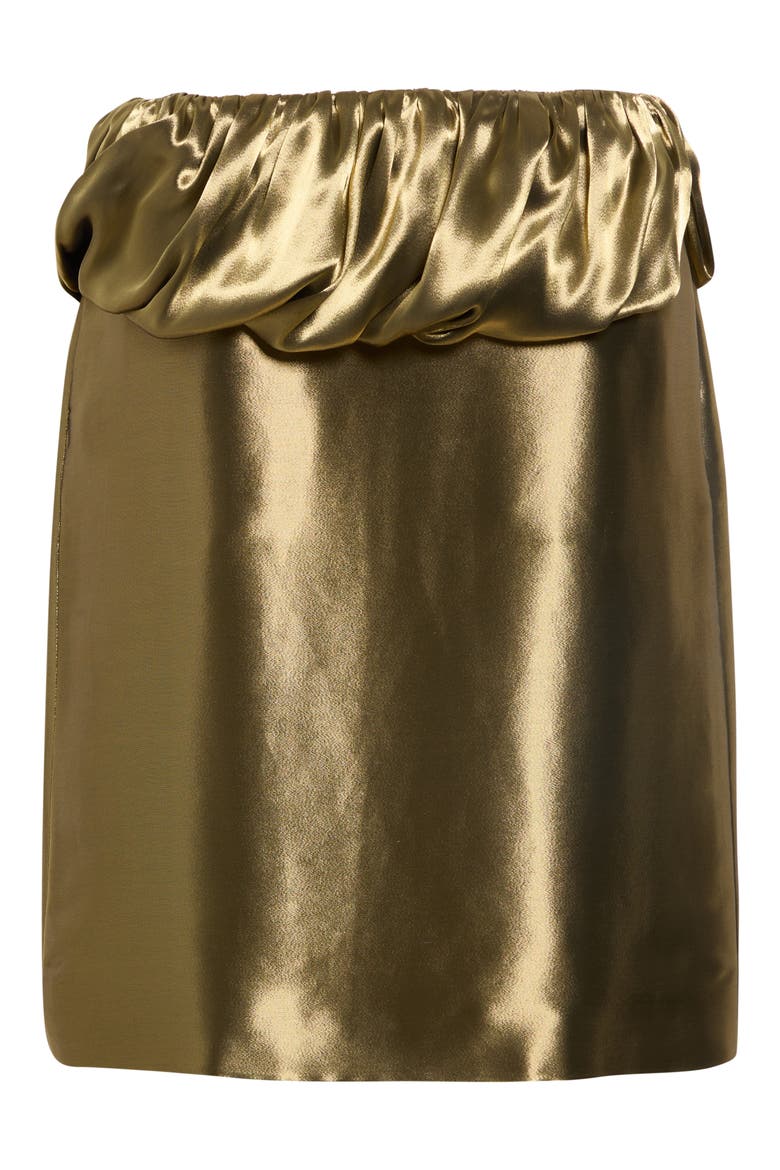 Fluid Lamé Pencil Skirt, Alternate, color, ORO-NERO SOY SEED