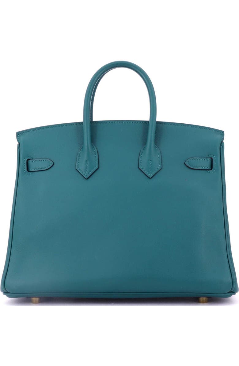 Pre-Owned Hermes Birkin Handbag Green Swift with Gold Hardware 25, Alternate, color, Vert Bosphore