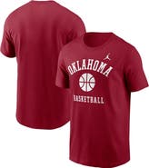 Jordan Brand Men's Jordan Brand Crimson Oklahoma Sooners Basketball Icon T-Shirt