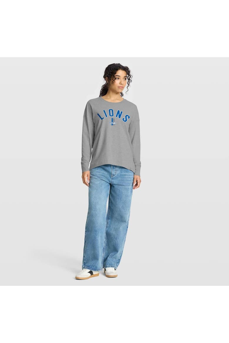 Women's Fanatics Heather Gray Detroit Lions Hometown Legacy Long Sleeve T-Shirt, Alternate, color, Heather Gray