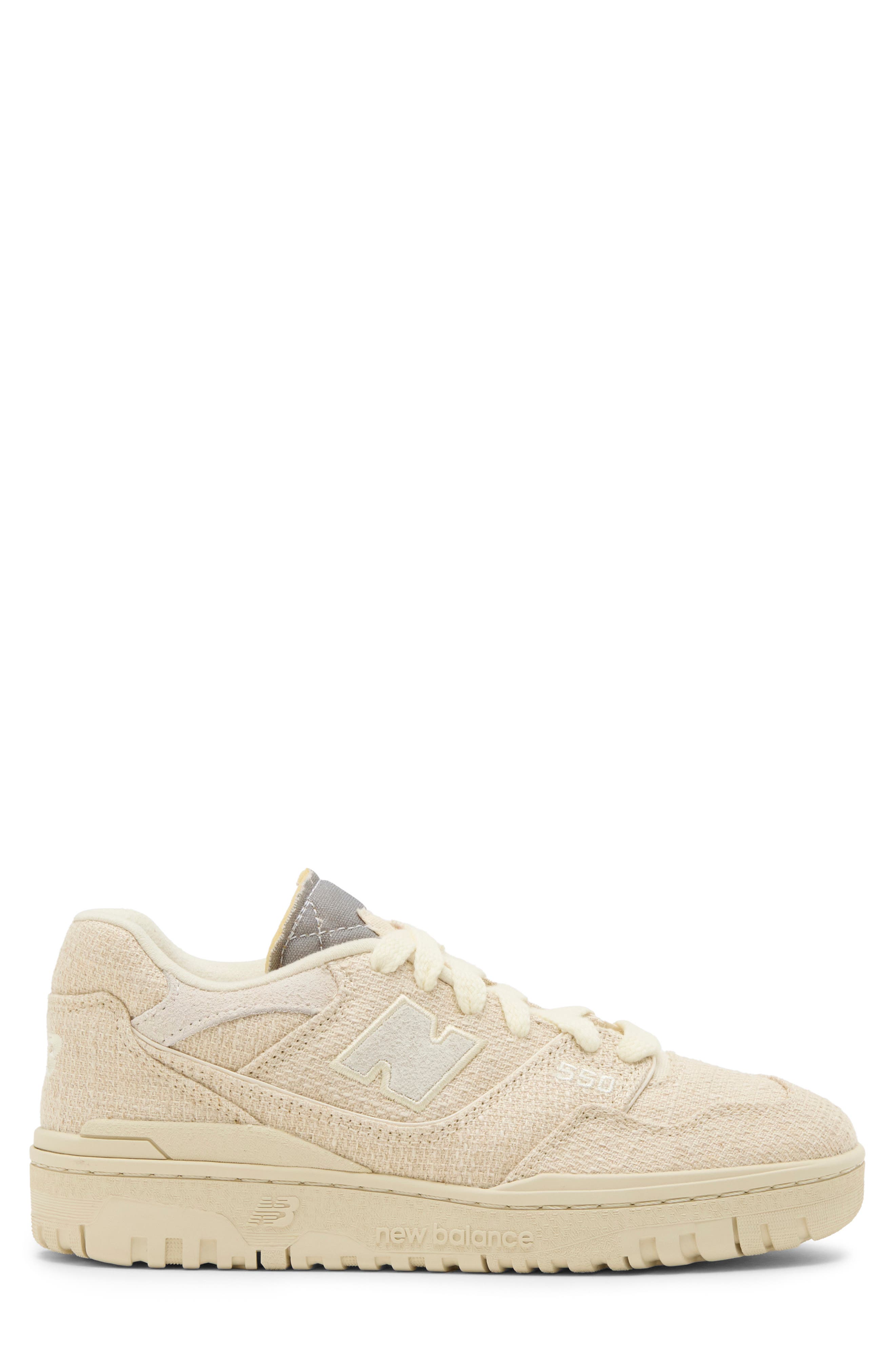 550 Sneaker, Alternate, color, LINEN/ CRIMSON