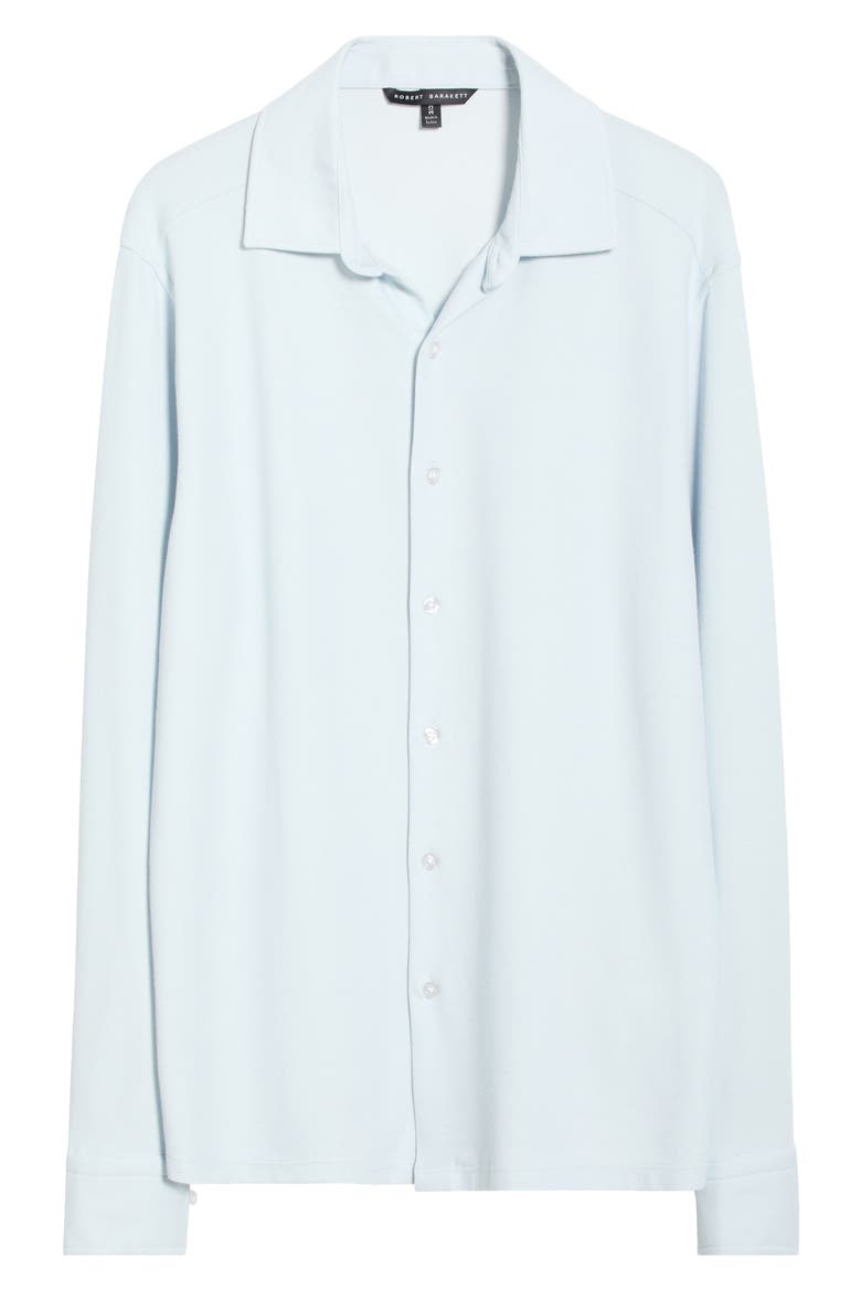 Tyrek Jersey Button-Up Shirt, Alternate, color, BLUE HAZE