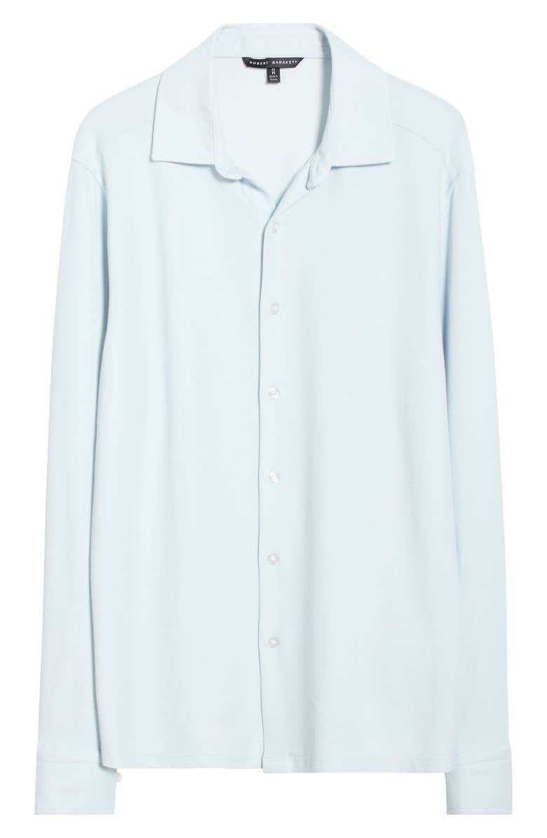 Robert Barakett Tyrek Jersey Button-Up Shirt, Alternate, color, Blue Haze