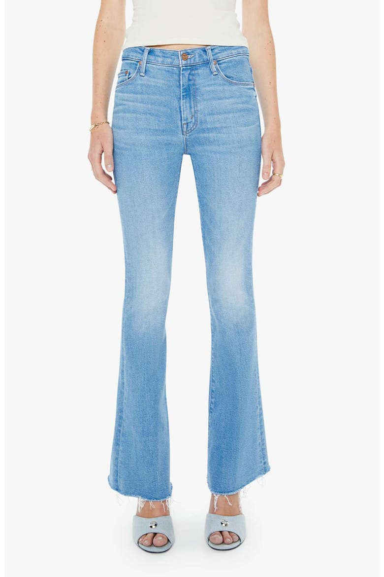 Fray Hem Flare Jeans, Main, color, SATISFY YOUR CRAVINGS