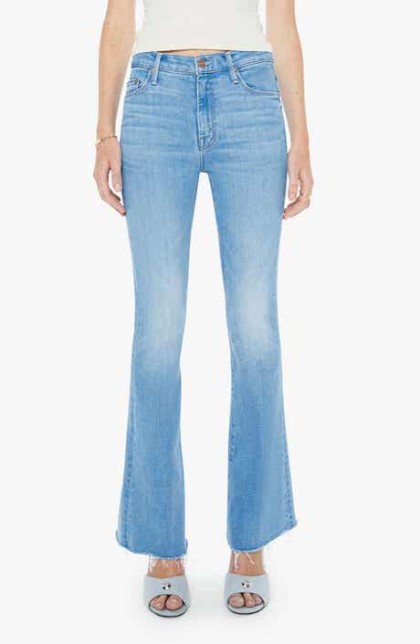 Fray Hem Flare Jeans