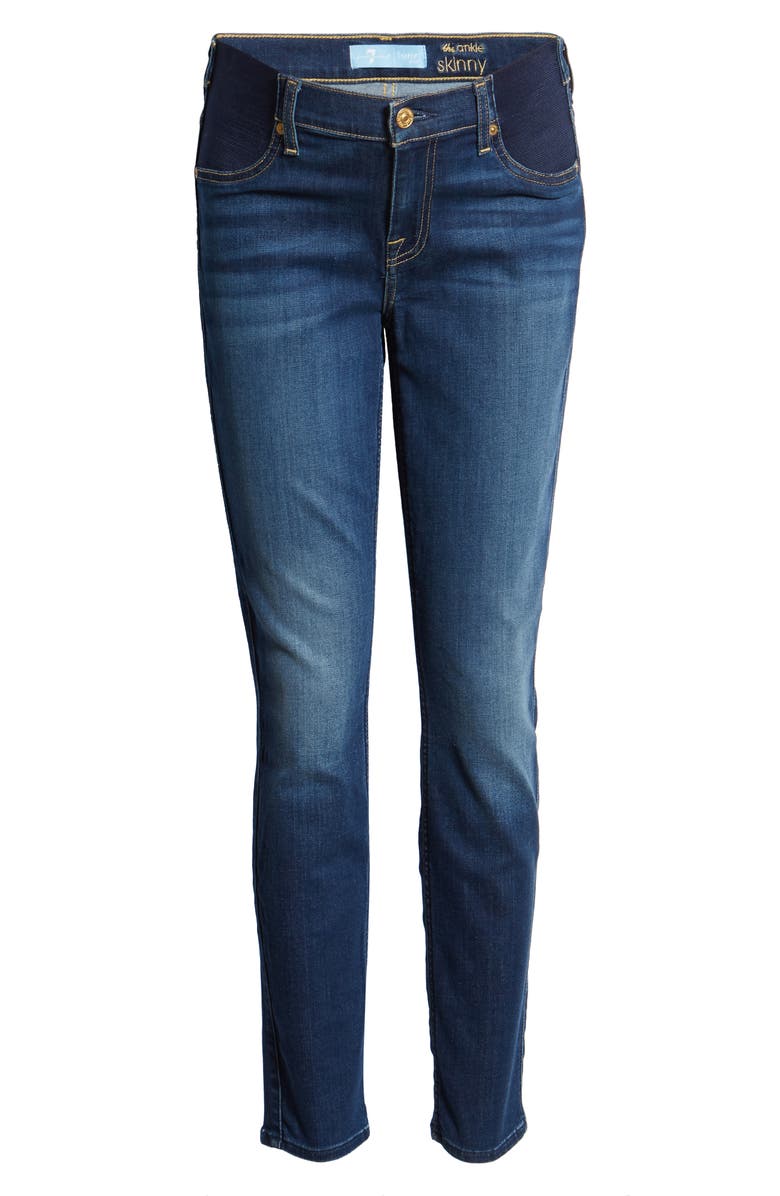 7 For All Mankind <sup>®</sup> b(air) Ankle Skinny Maternity Jeans, Alternate, color, 