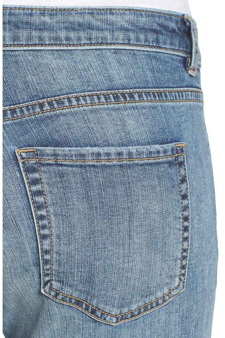 Crop Release Hem Jeans, Alternate, color, INDIGO