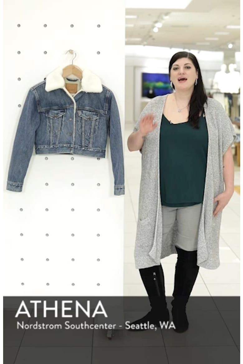 Levi's® Faux Fur Lined Crop Trucker Jacket video