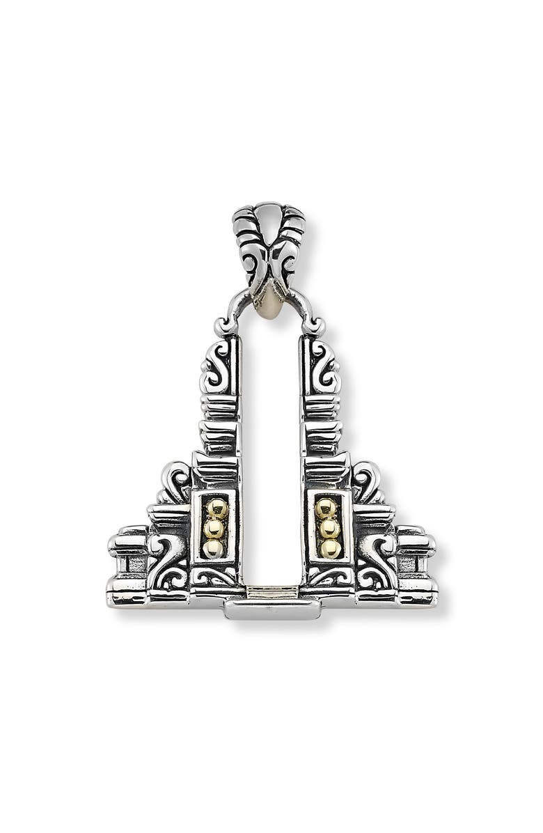 SAMUEL B. Two-Tone Bali Temple Pendant, Main, color, Silver And Gold