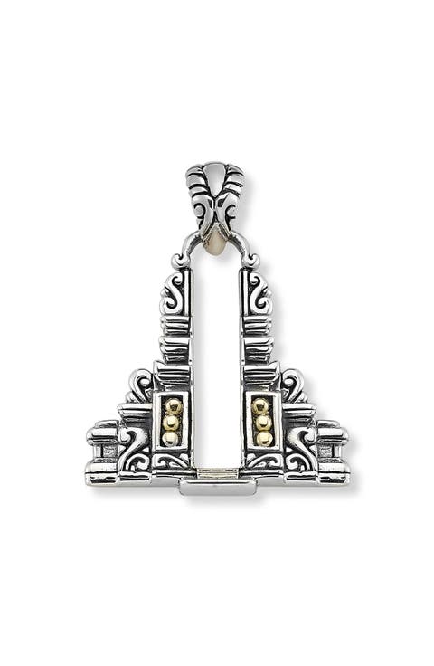 Two-Tone Bali Temple Pendant