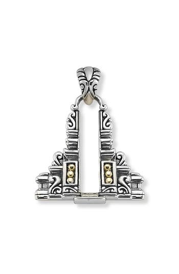 Samuel B. Two-tone Bali Temple Pendant In Silver And Gold