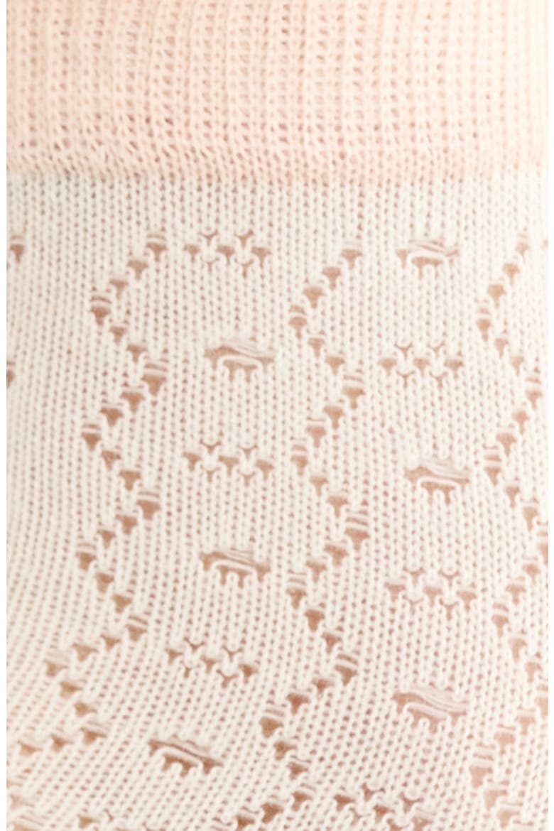 Mia Pointelle Crew Socks, Alternate, color, IVORY