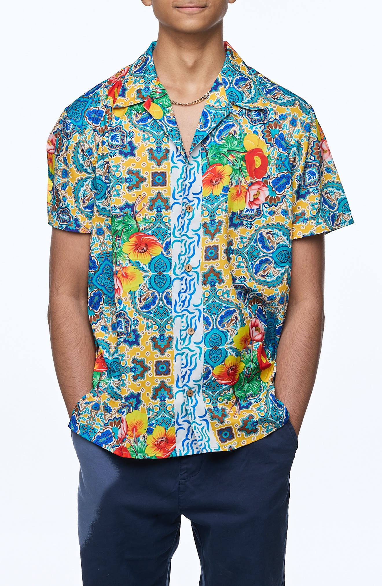 RANEES Printed Camp Shirt