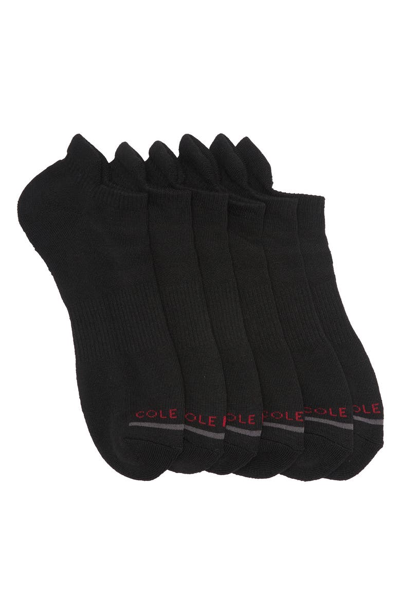Cole Haan Baselayer No Show Socks - Pack of 6, Main, color, 