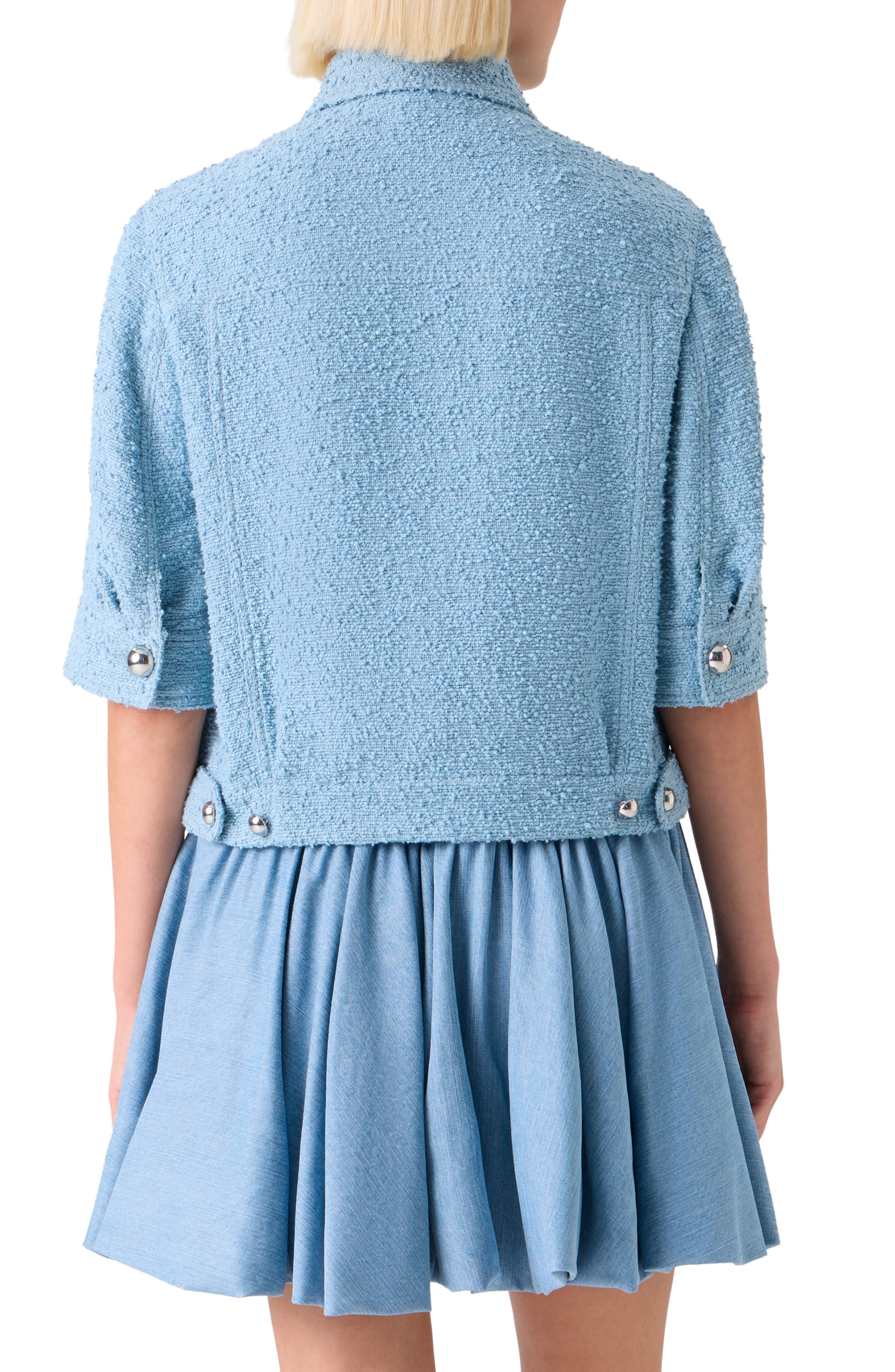 Cotton Blend Boucle Jacket - image 2