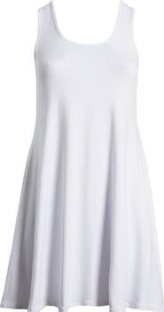 24seven Comfort Apparel Stretch Fit & Flare Dress