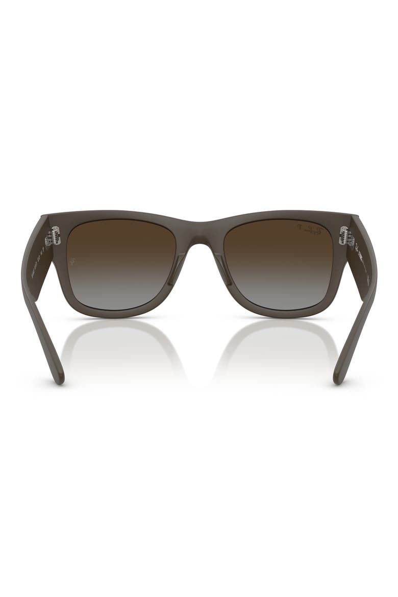 Mega Wayfarer Liteforce 52mm Square Sunglasses, Alternate, color, BROWN