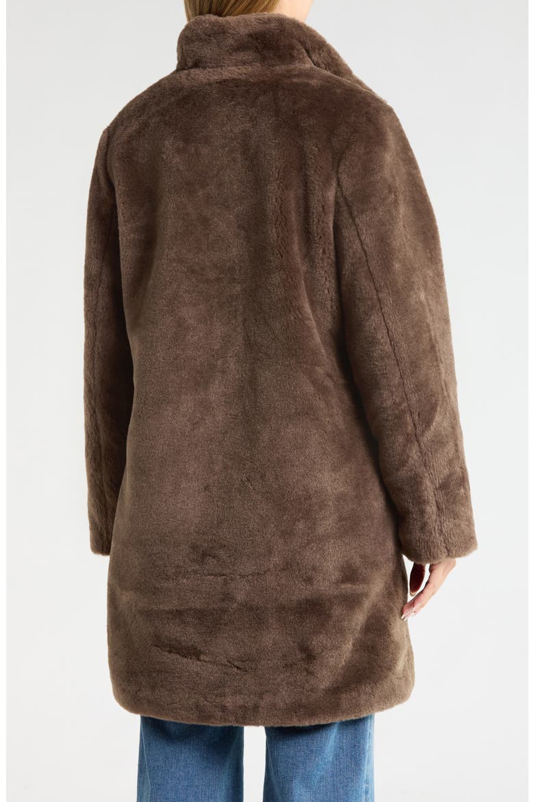 Faux Fur Stand Collar Jacket, Alternate, color, MINK