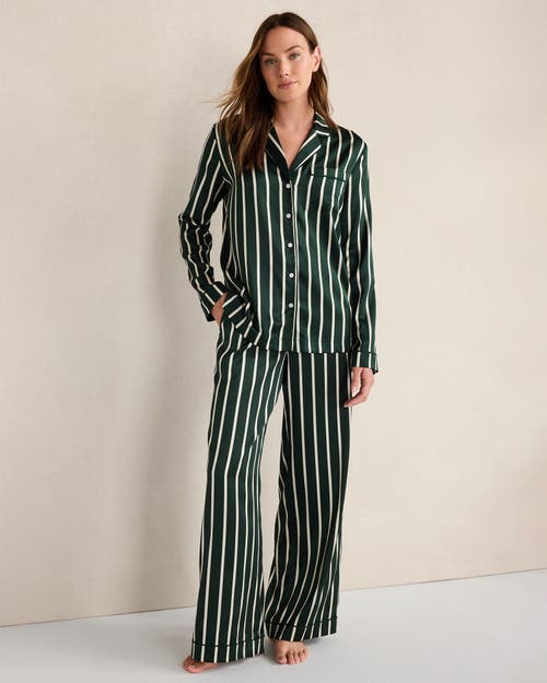 Haven Well Within Washable Silk Pinstripe Pajama Top