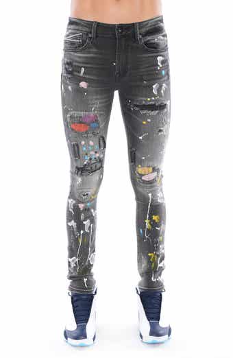 Cult of Individuality Punk Ripped Stretch Super Skinny Jeans