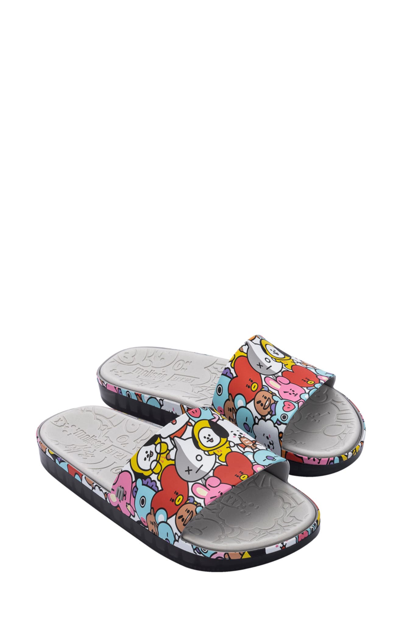 BT21 Water Resistant Next Gen Beach Slide Sandal, Main, color, GRAY