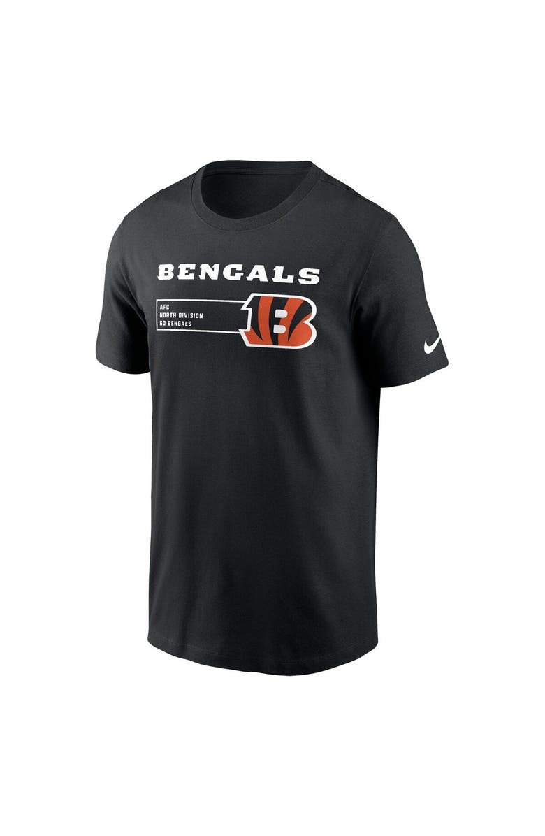Nike Men's Nike Black Cincinnati Bengals Division Essential T-Shirt, Alternate, color, Black