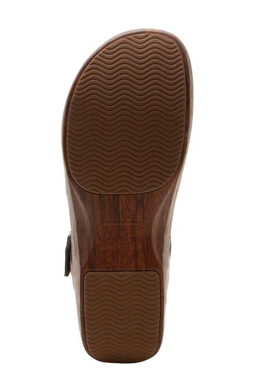 Alegria By Pg Lite Opal Ankle Strap Platform Clog In Brown