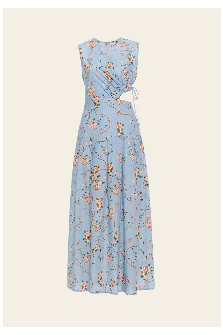 Otoño  Navegante Midi Dress, Main, color, Blue