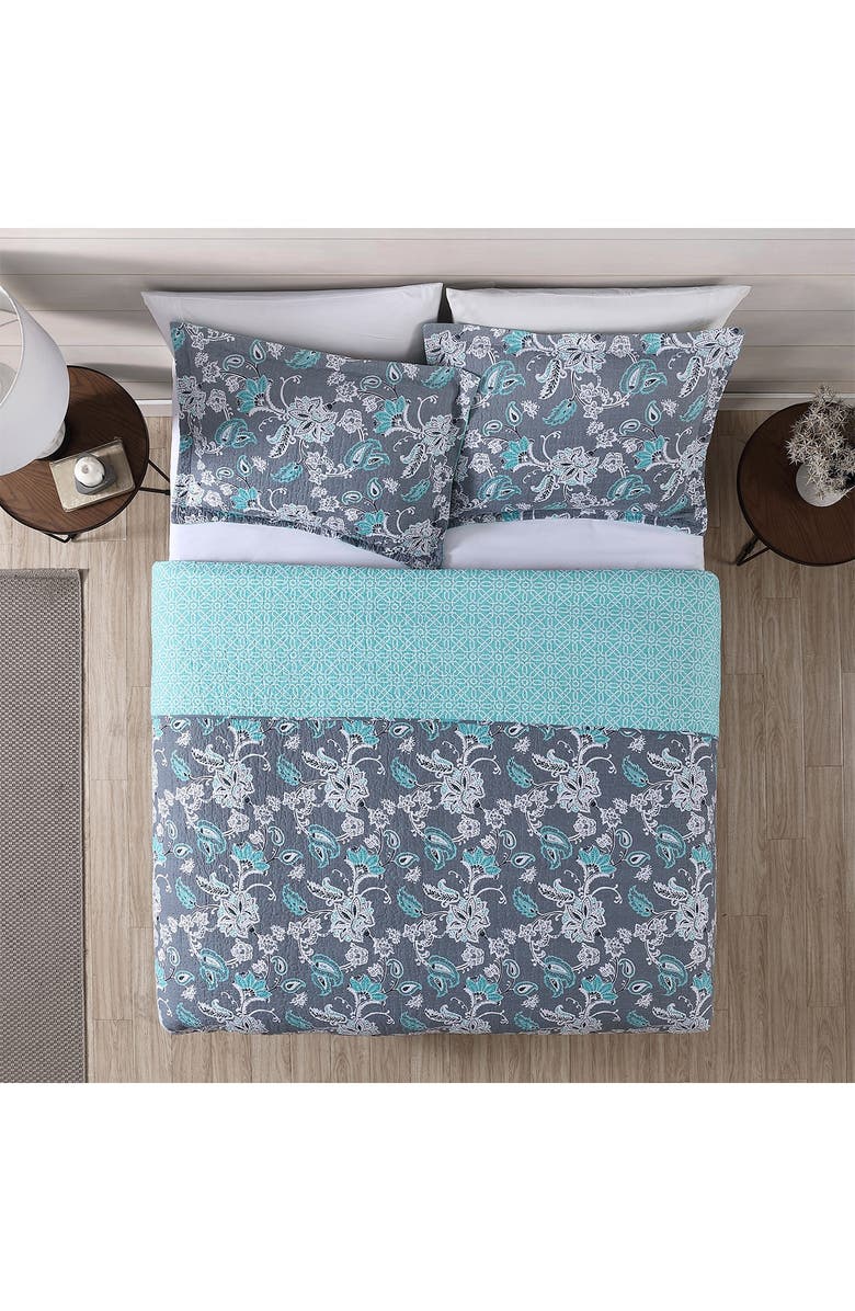 Modern Threads Full/Queen Agnes Reversible Quilt Set - Agnes, Alternate, color,