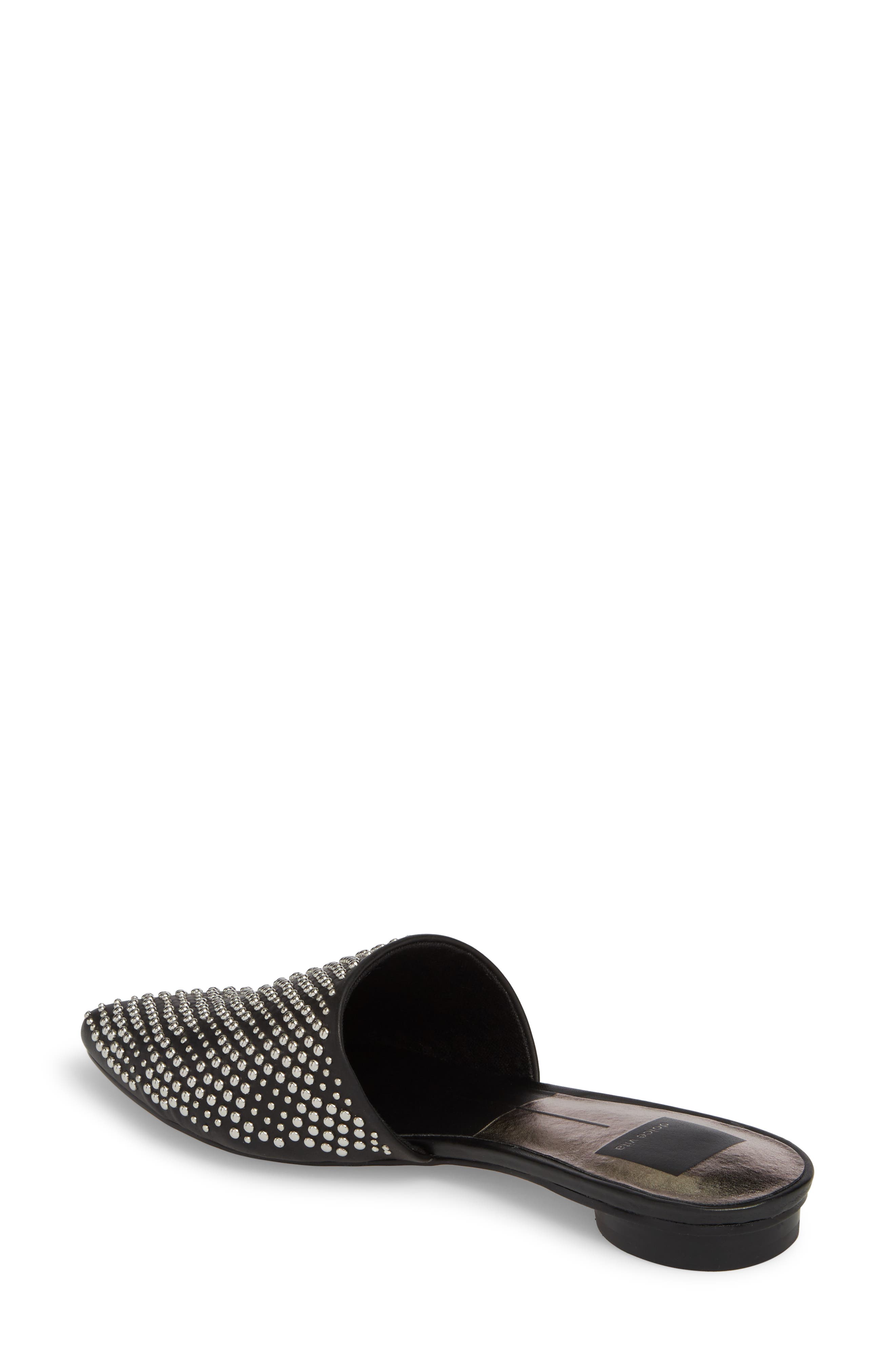 Elvah Studded Mule, Alternate, color, BLACK LEATHER