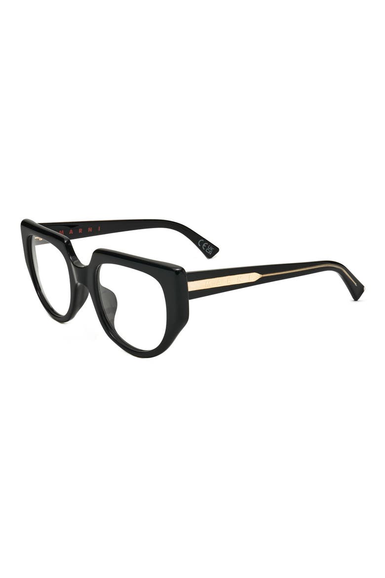 Cat Eye Optical Glasses, Alternate, color, BLACK