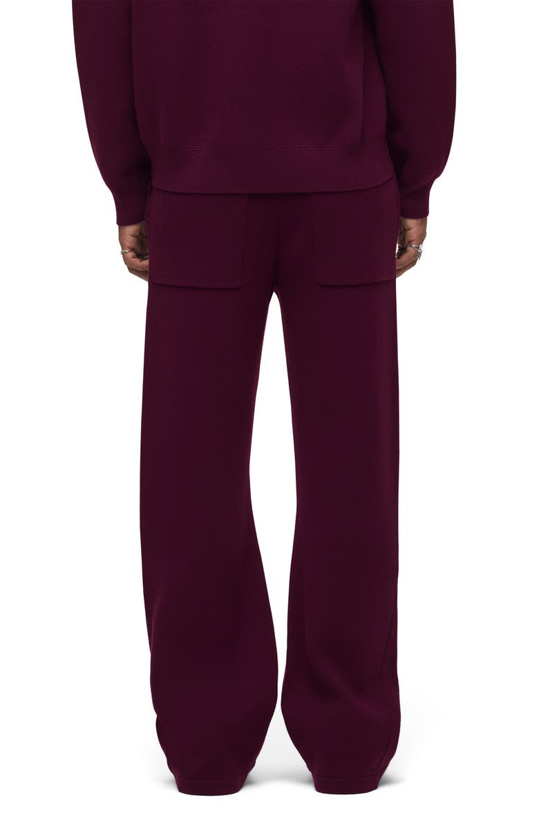 Hudson Jeans Cotton & Cashmere Double Knit Kick Flare Pants, Alternate, color, Bordeaux