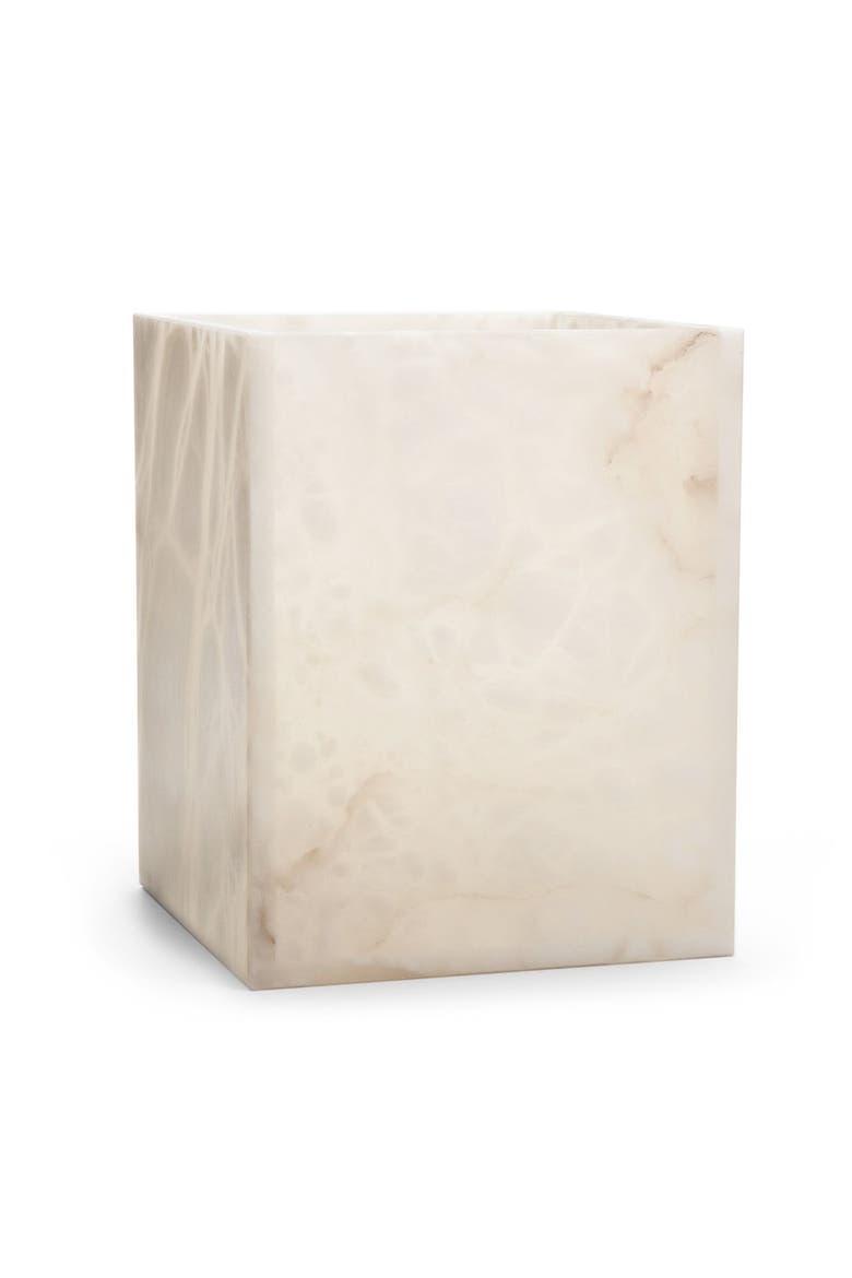 Alisa Cream Waste Basket, Main, color, IVORY