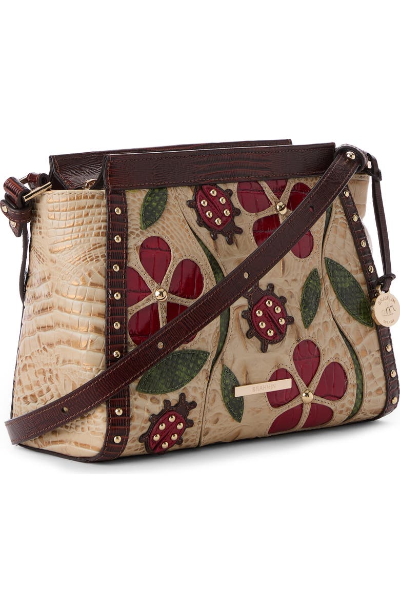 Brahmin Hillary Croc Embossed Leather Crossbody Bag, Alternate, color,