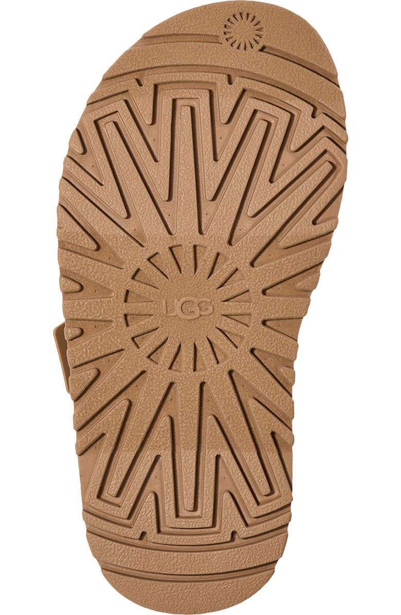 UGG<sup>®</sup> Kids' GoldenGlow Slide Sandal, Alternate, color, Dark Sand
