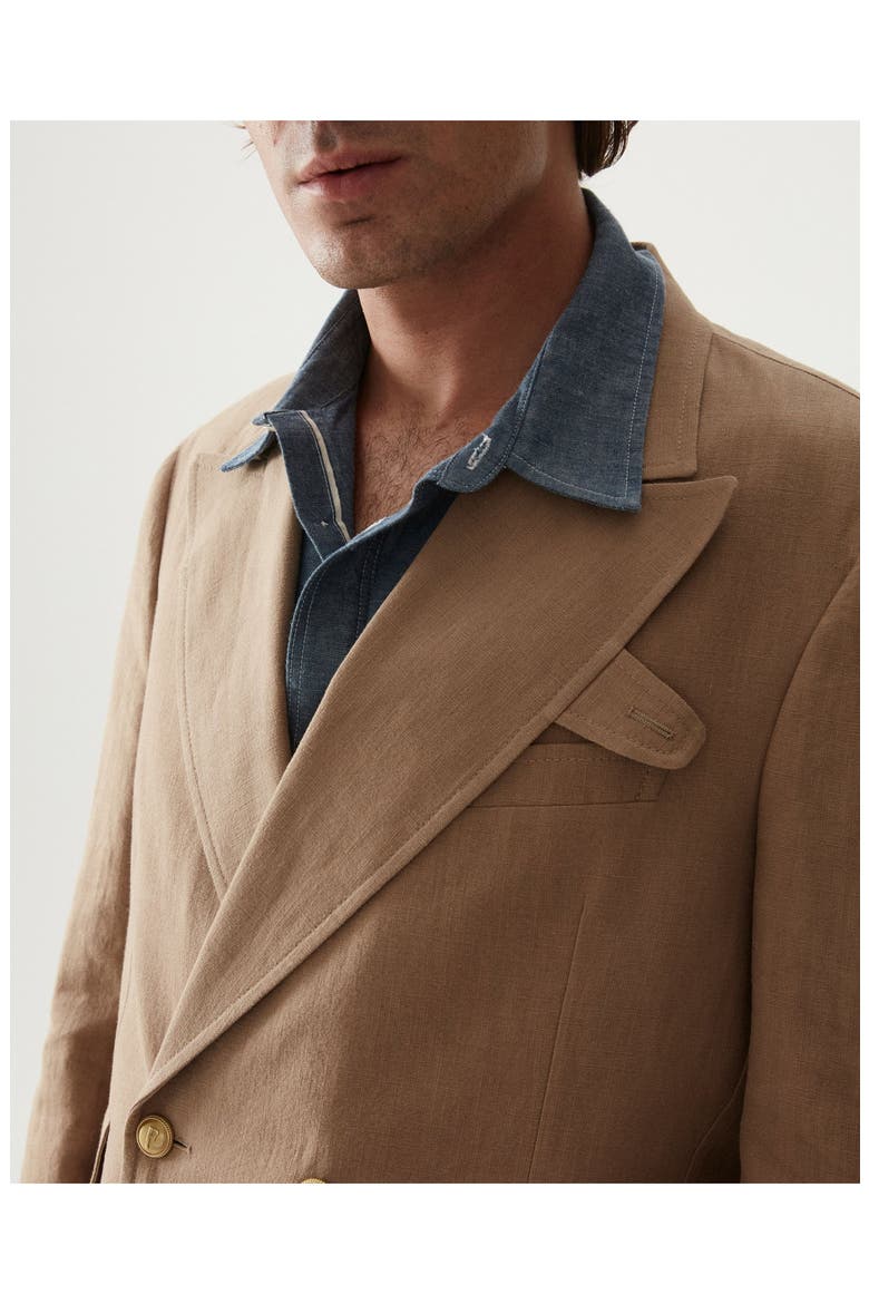 Travel Classic Linen Jacket, Alternate, color, Beige