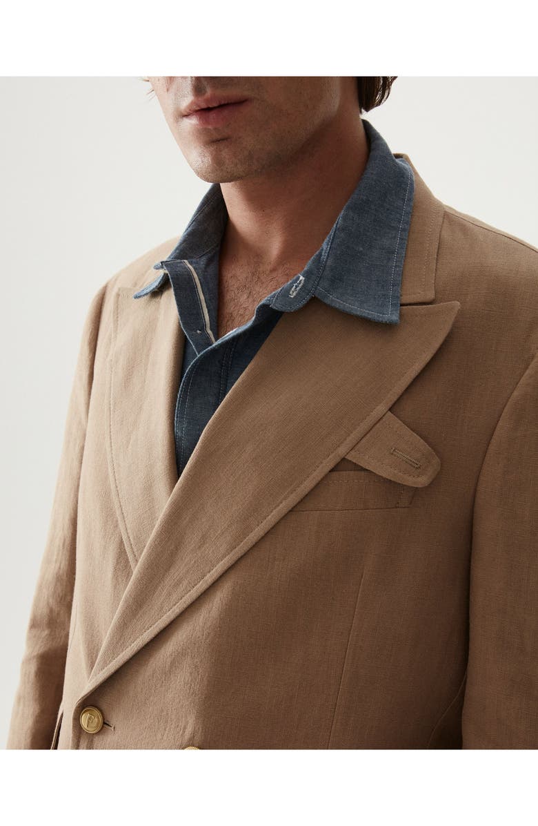 Fortela Travel Classic Linen Jacket, Alternate, color, Beige